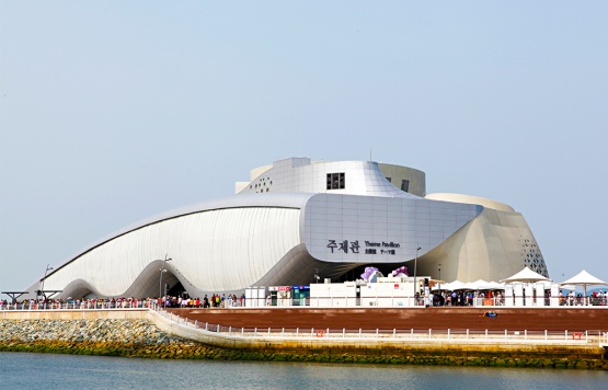 Exhibition Theme Pavillion, Yeosu, Южная Корея - мембрана Firestone UltraPly TPO полностью приклеенная система