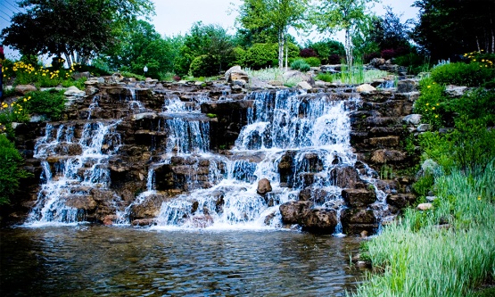 Искусственный водопад, Китай - мембрана для водоемов Firestone PondGard EPDM