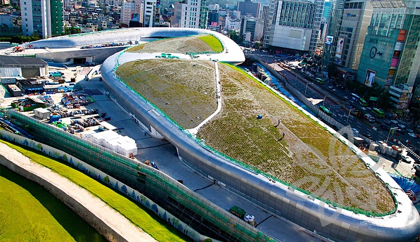 DDPP, Seoul, Южная Корея - Балластная кровельная система, мембрана Firestone UltraPly TPO