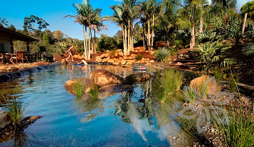 Водоем для купания, Испания - мембрана Firestone PondGard EPDM