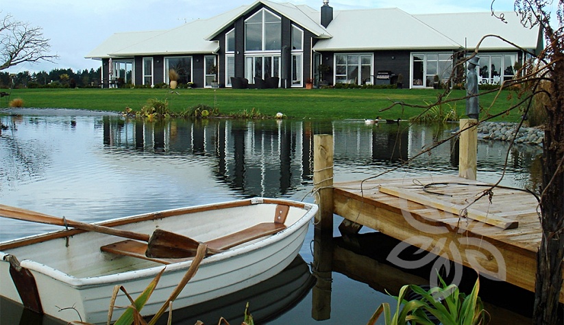 Искусственное озеро, Новая Зеландия - мембрана для водоемов Firestone PondGard EPDM